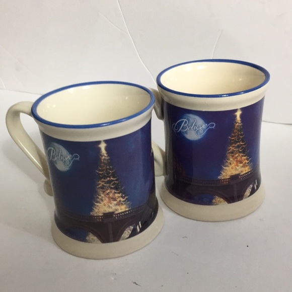 Set of 2 Mugs All Aboard The Polar Express - Picture 4 of 8